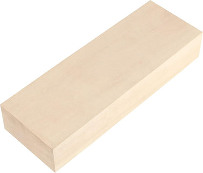 JAPCHET 2 Packs 10 x 3.5 x 1.7 Inch Basswood Blocks, Natural Unfinished Blocks for Carving, Crafting and Whittling