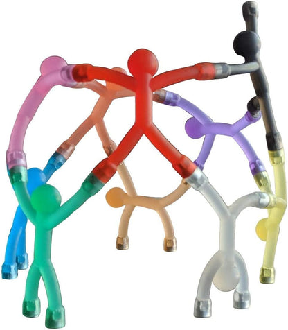 MAGMEN Magnetic Fidget Toys 10PC Opaque Set, STEM Magnetic Building Figures for Kids, Sensory Toys for ADHD Autism, Stocking Stuffers, Travel Toys, Desk Toys for Adults, Easter Basket Stuffers