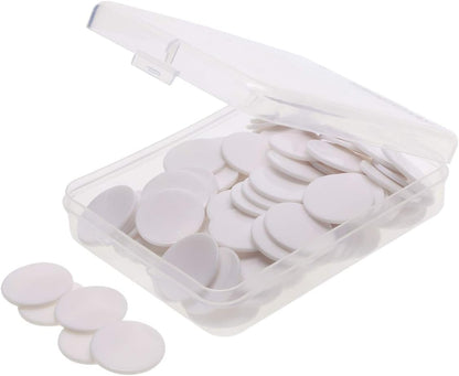Shapenty 25mm/1 Inch Small Plastic Learning Counters Disks Chip Counting Discs Markers for Math Practice and Poker Chips Game Tokens with Storage Box,120PCS (Yellow)