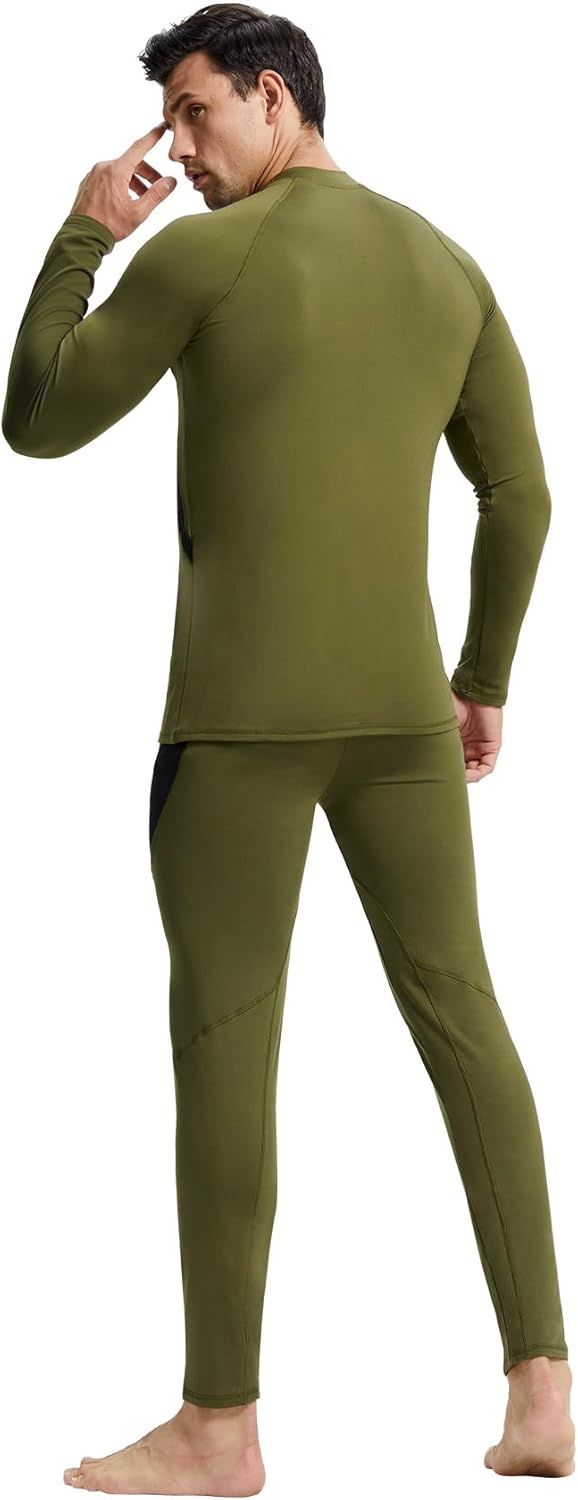 CL convallaria Thermal Underwear Long Johns Set Mens Winter Gift Hunting Gear Sport Base Layer Bottom Top - Colors B