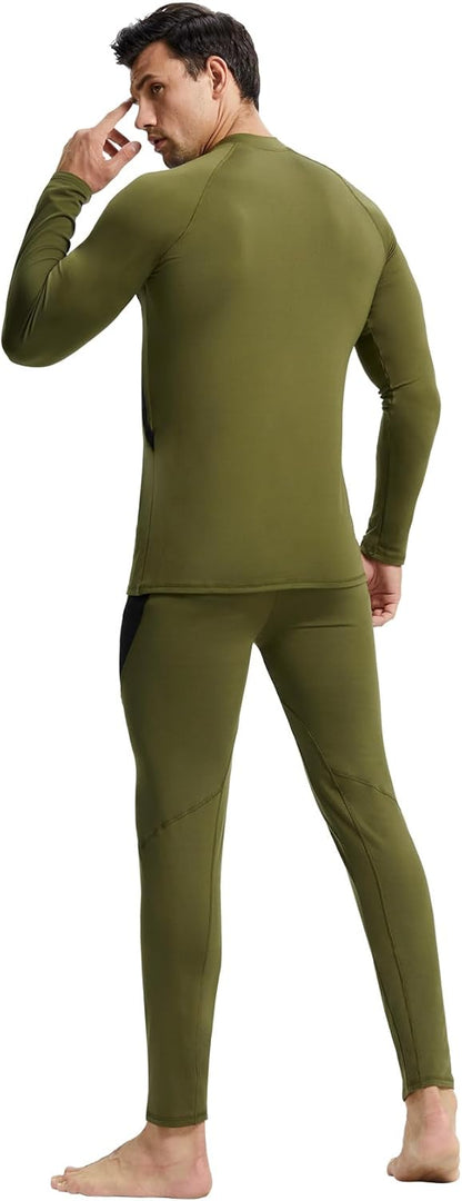 CL convallaria Thermal Underwear Long Johns Set Mens Winter Gift Hunting Gear Sport Base Layer Bottom Top - Colors B
