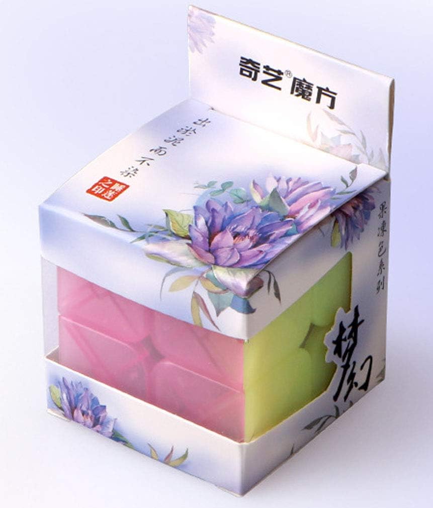 TANCH Qiyi Warrior W 3x3x3 Jelly Speed Cube Stickerless Transparent Magic Cube Puzzle Toy Colorful