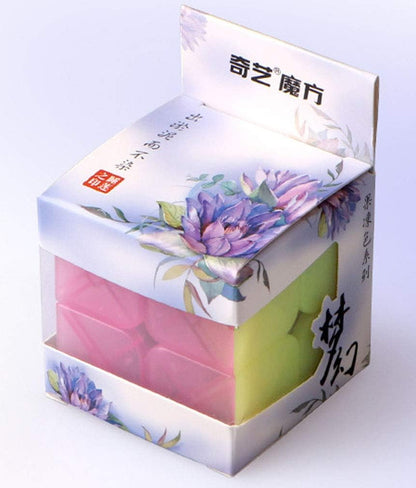 TANCH Qiyi Warrior W 3x3x3 Jelly Speed Cube Stickerless Transparent Magic Cube Puzzle Toy Colorful