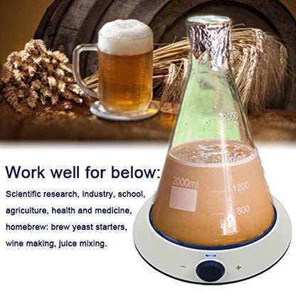 ONiLAB Magnetic Stirrer with 8PCS stir bar Set and stir bar Retriever, Magnetic Mixer Max Stirring Capacity 3000ml(No Heating)
