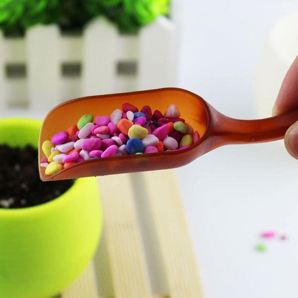 10Pcs Colorful Plastic Mini Gardening Shovel Spoons Soil Scoops, Succulent Sand Scoops/Cultivation Digging Transplanting Tools for Succulents Potted Flowers (Multicolor)