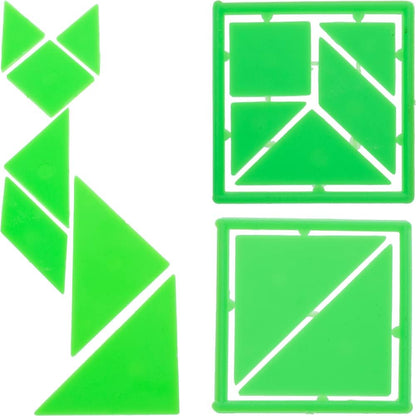 Small Plastic Tangrams, Set of 12