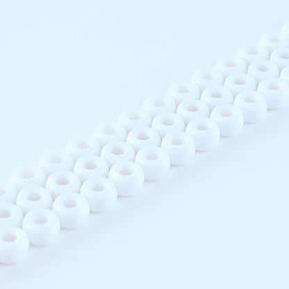 lelulim™ 1000 PC Pony Beads Opaque Black 3IN / 9mm Diameter. (Black)