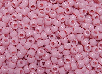 JOLLY STORE Crafts - Pony Beads, Easy-to-Use Reusable Jewelry-Making/Bracelet Beads for Art, Craft Decorations & More, 9 x 6 mm, Crafted in The USA, Opaque Tan, 500 pcs (Pack of 1)