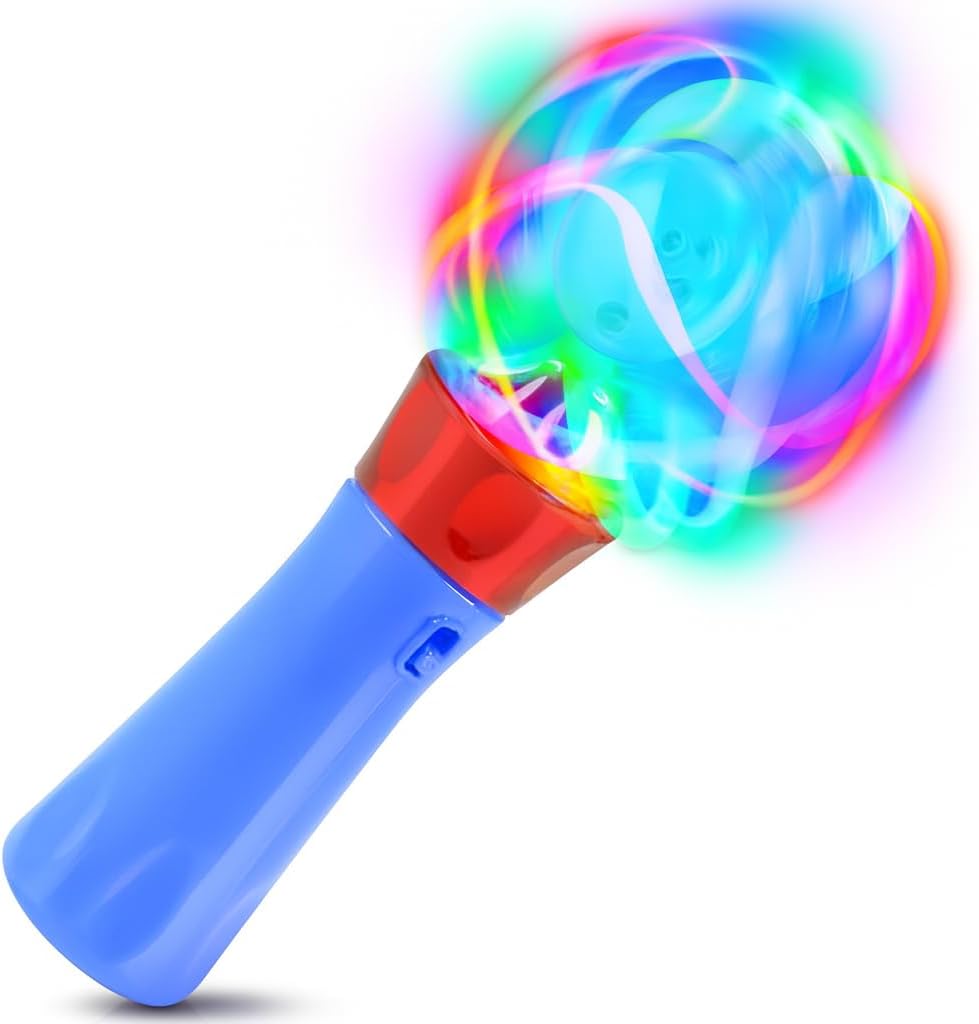 ArtCreativity Light Up Wand for Kids, Set of 2 LED Light Up Toys with Flashing Lights, Fun Light Spinning Toys, Sensory Toy for Kids with Autism