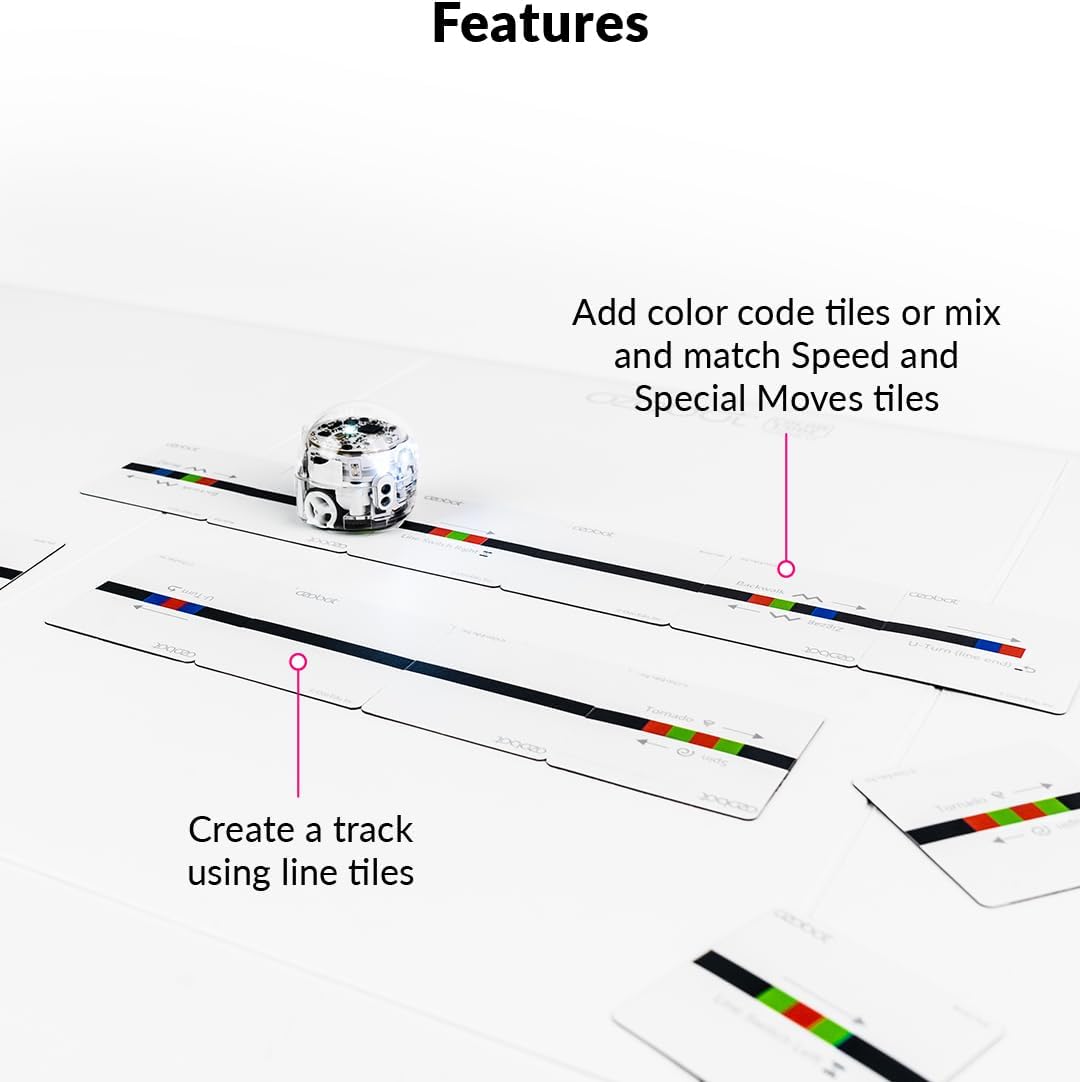 Ozobot Color Code Magnets Speed Kit, Interactive Coding Learning Tool for Kids Ages 3+, Enhances Logic & Problem Solving Skills, 18 Tiles, Evo & Color Codes Magnets Base Kit Required Not Included