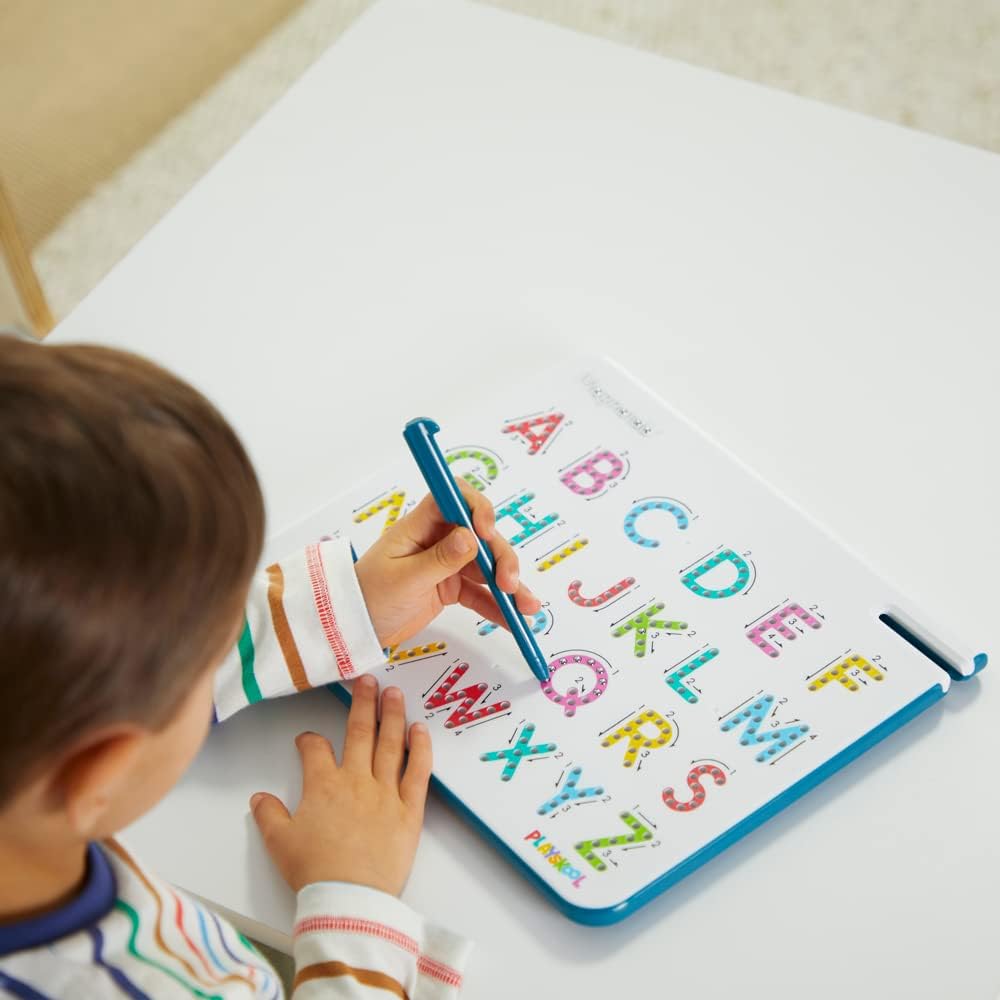 Playskool Magnatab — Numbers and Shapes — Magnetic Board Toy Letter Tracing for Toddlers Learning and Sensory Drawing — for Kids Ages 3 and Up