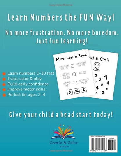 My First Numbers Coloring & Activity Book for Ages 2–4: Big Numbers, Tracing, Counting, Matching & Simple Activities for Early Learning