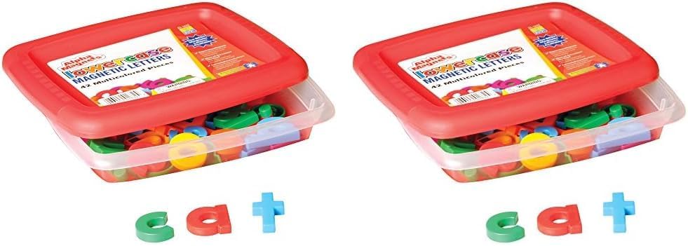 Educational Insights Multicolored Uppercase AlphaMagnets , Set of 42 Uppercase Letters: Perfect for Homeschool & Classroom, Ages 3+