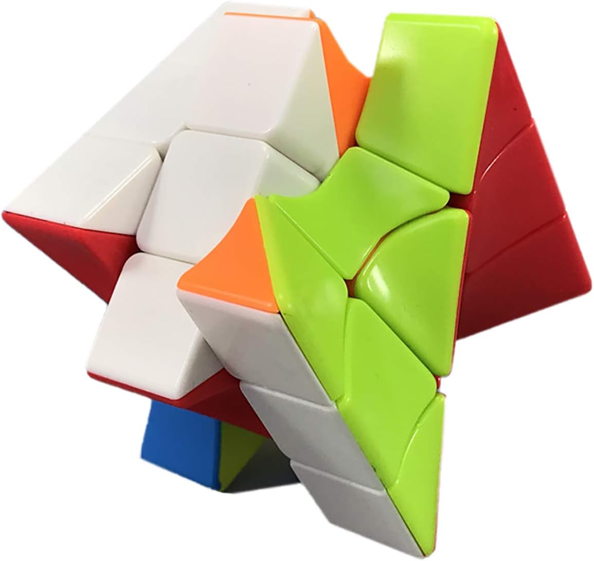 Cube Twist 3x3 Stickerelss Speed Cube Vivid Color Magic Puzzle Toys Puzzle Boxes (Twist 3rd Order Puzzle Boxes)