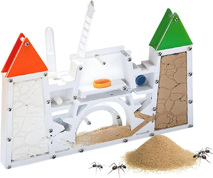 ELNMLHT Ant Farm Kit for Kids, Sand Ant Colony Terrarium, Educational & Learning Science Kit Toy for Kids & Adults