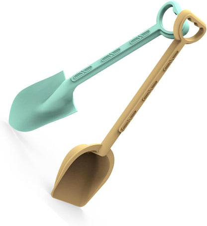 Sand Shovel Toy 2PCS Outdoor Play Tool with Wide Scoops Design Sandcastle Building Tool Toy for Beach Beach Shovel for