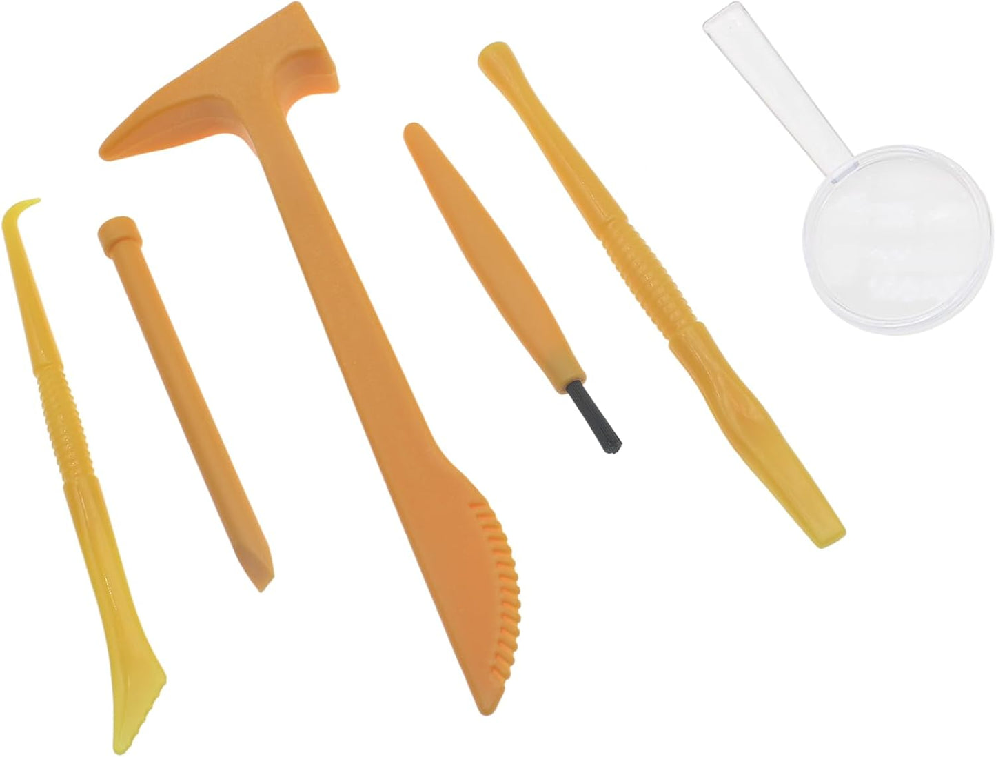 1 Set Dig Tool Set Plastic Dino Fossils Dig Kit Archaeological Excavation Tools for Archaeological Games or Excavation Experiment Courses