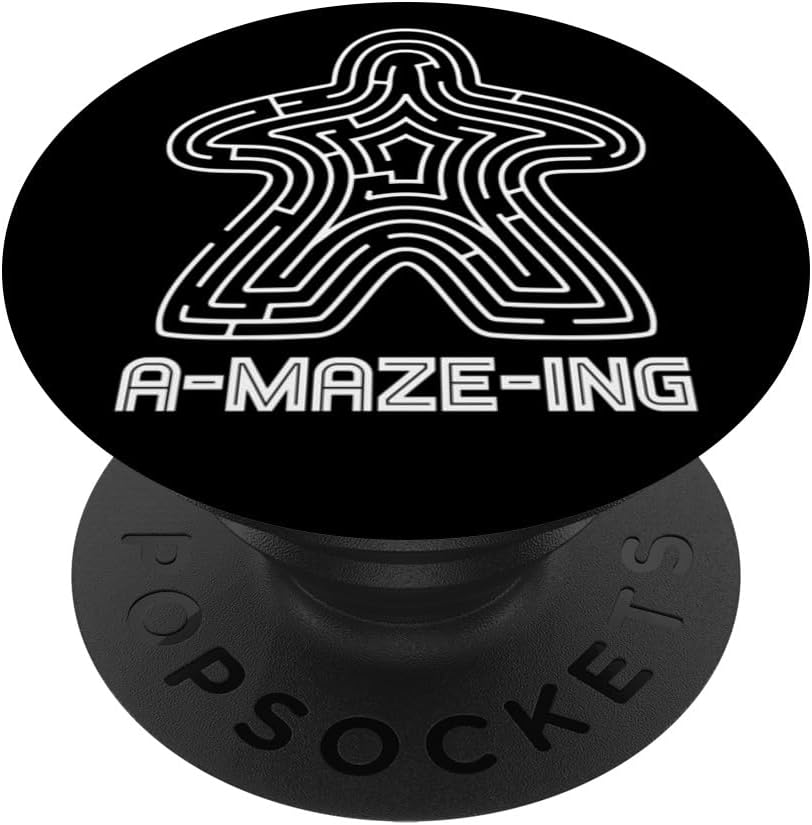 Meeple Maze for Board Game Lovers &Geeks,Tabletop Game Night PopSockets MagSafe PopGrip for iPhone