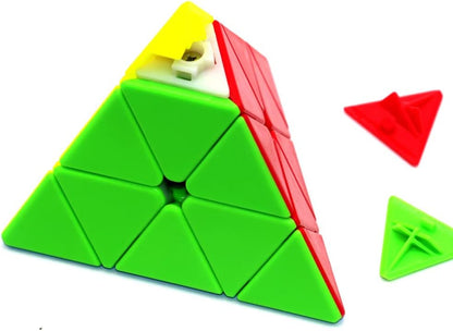 TANCH QIYI Speed Cube 2X2X2 No Stickers Magic Cube Puzzle Toy for Kids & Adults (Colorful)…