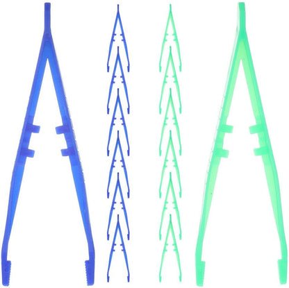 Plastic T- for kids 20pcs Forceps Craft T- Sensory Play Kids Tongs Tweezer Preschool Science Toddler Fine Motor Skill