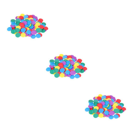 DOITOOL 300pcs Colorful Counting Chips for Math Learning Counters Teaching Supplies for Boys and Girls for Cognitive Development and Classroom Activities