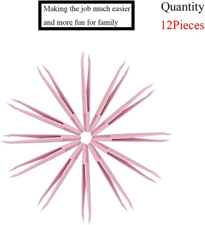 15 Pieces Blue Plastic Tweezers 3.14 Inch Craft Tweezers Forceps Thickened Plastic Sturdy Fine Motor Skill Learning for Perler Beads Jewelry Making Family Classroom School Ckyleole