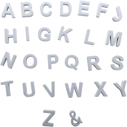 Firlar 124Pcs Magnetic Letters, Uppercase Alphabet ABC Magnets for Fridge Refrigerator, Foam Alphabet Letters Refrigerator Magnets Educational Tools for Spelling and Learning, Black
