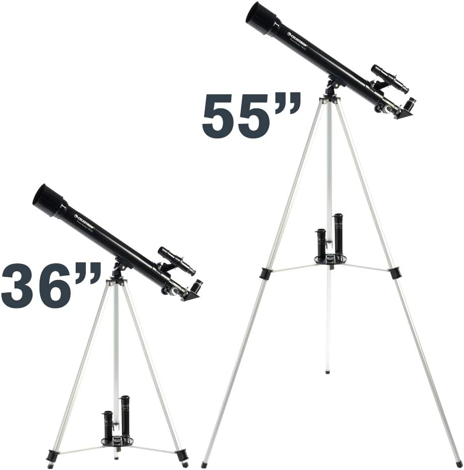 Celestron - PowerSeeker 50AZ Telescope - Manual Alt-Azimuth Telescope for Beginners - Compact and Portable - Bonus Astronomy Software Package - 50mm Aperture