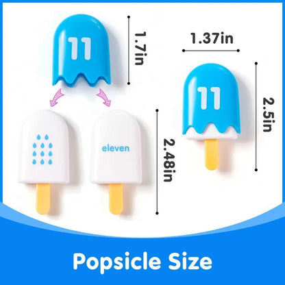 Mini Number Pops 11-20 – Translucent Math Blocks – Engaging Math Toy, Light Table Manipulatives, Linking Cubes for Early Learning and Creative Play