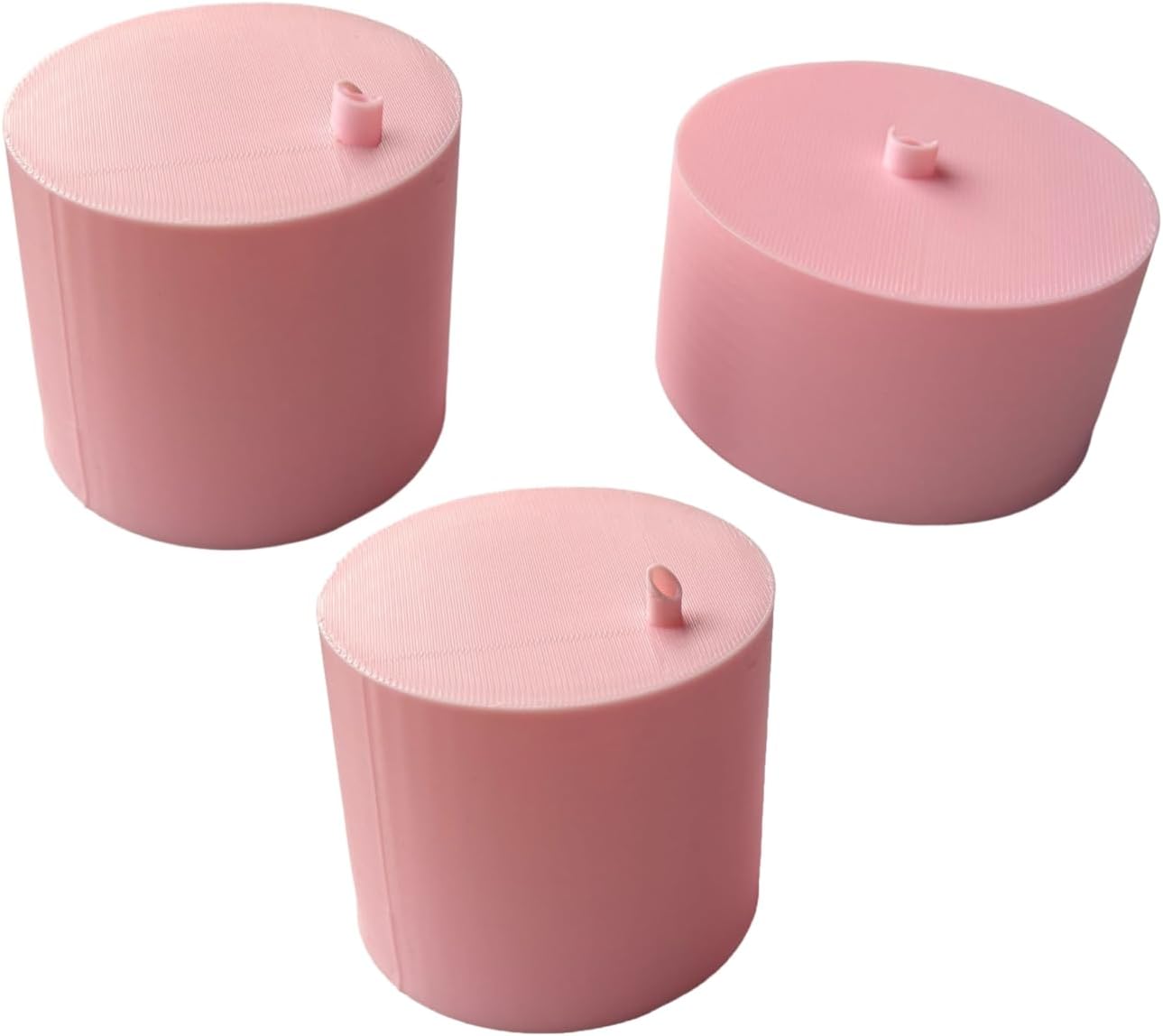 JILINWE Pink Snow Globe Glitter Funnel, 3-Piece Set, Large & Small Funnel for Snow Globe Tumblers, No Mess, Silicone & Plastic Material