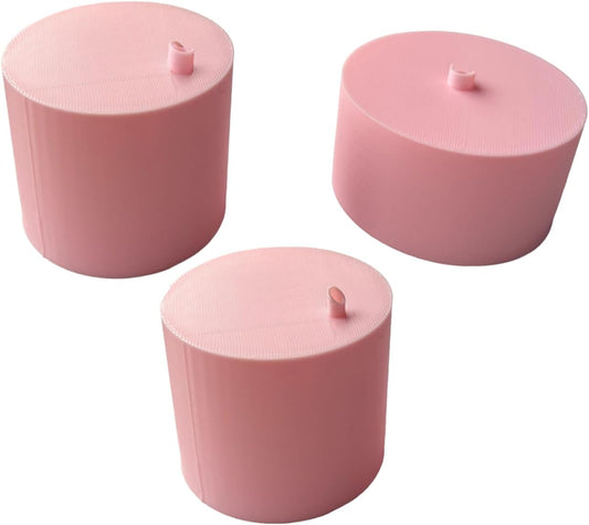 JILINWE Pink Snow Globe Glitter Funnel, 3-Piece Set, Large & Small Funnel for Snow Globe Tumblers, No Mess, Silicone & Plastic Material