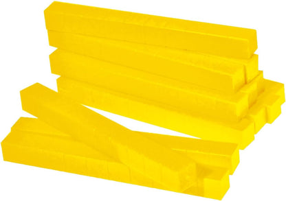 EAI Education Base Ten Rods: Yellow Plastic - Set of 50