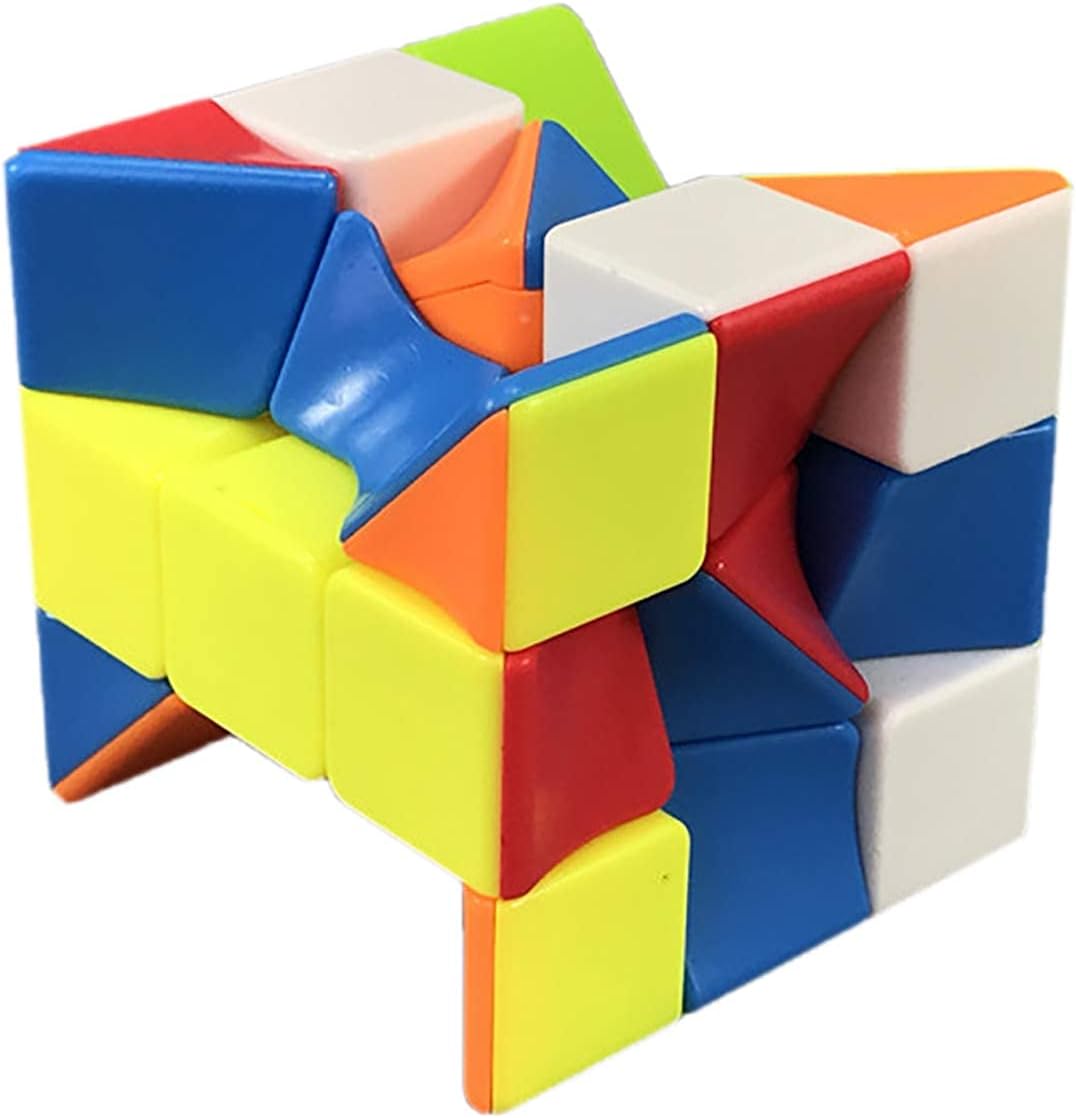 Cube Twist 3x3 Stickerelss Speed Cube Vivid Color Magic Puzzle Toys Puzzle Boxes (Twist 3rd Order Puzzle Boxes)