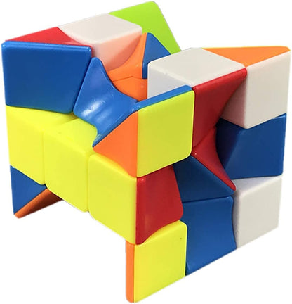 Cube Twist 3x3 Stickerelss Speed Cube Vivid Color Magic Puzzle Toys Puzzle Boxes (Twist 3rd Order Puzzle Boxes)