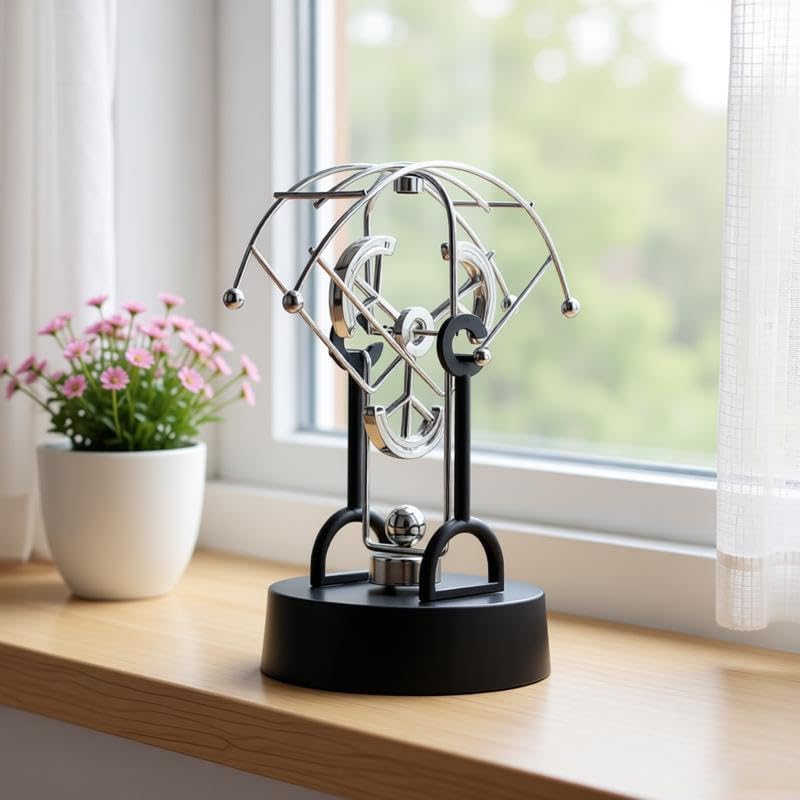 Perpetual Motion Kinetic Art Swing Physics Mechanics Balance Physics Desk Home Decor FN29