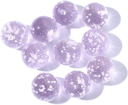 10Pcs Glass Marbles Glow in The Dark Multi-Color Luminous Marbles Marble Games and DIY Home Decoration Marble Runs Learning and Education (0.47 inch) (Green)