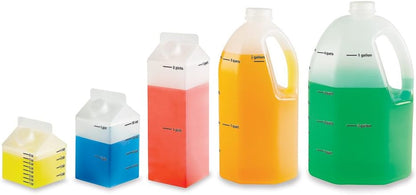 Learning Resources Gallon Measurement Set - Volume Measuring Science Kit, STEM Projects, Chemistry Accessories, Classroom Must Haves, Teacher and Student Supplies, Back-to-School Tools