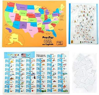 Imagimake Mapology Solar System for Kids | Educational Toys for Kids 5-7 | Space Toys | Puzzles for Boys & Girls Ages 4-8 | 6 Year Old Boy Gifts & Girl Gifts