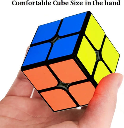 2x2 Speed Cube, Classic 2x2 Cube Puzzles Toy (Black)