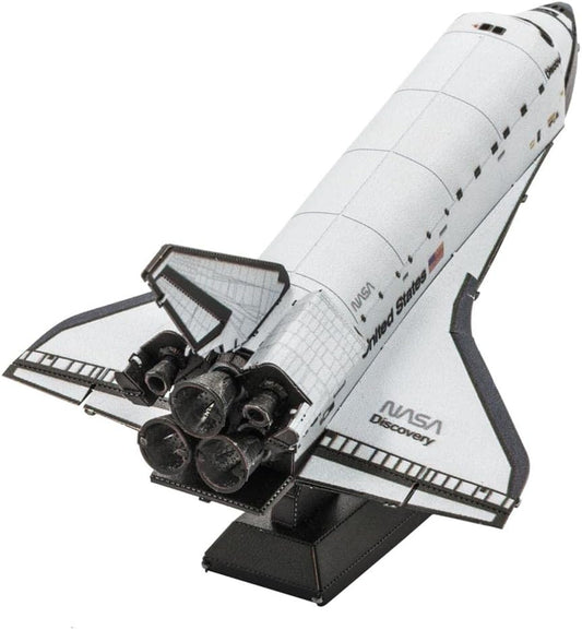 Fascinations Metal Earth Space Shuttle Discovery Color Version 3D Metal Model Kit
