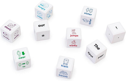 Junior Learning JL644 Sentences Cubes, Multicolor