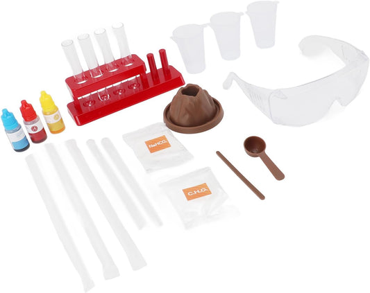Erupting Volcano Science Kit for Kids, STEM Educational Project with Experiment Materials, Volcano Model & Guide for Boys & Girls Ages 8-12