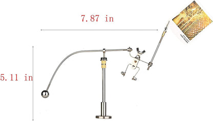 Sunnytech Steel Balance Physics Toy Weightlifter Kinetic Art Balance Toy Balancing Decompressive Science Home Office Toy for Desk Decor WJ020