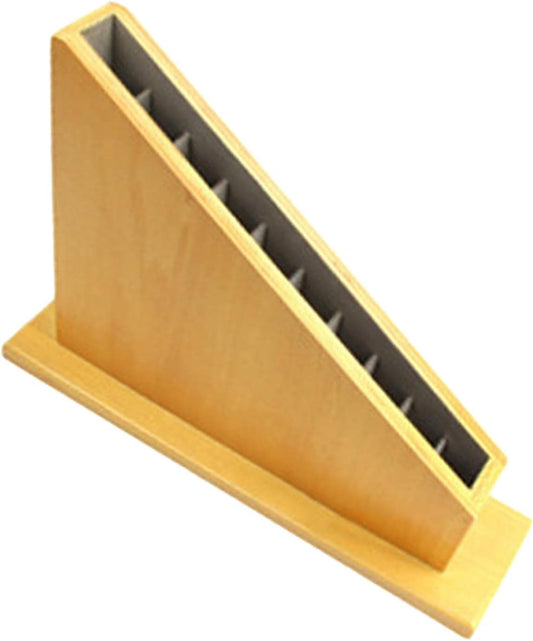 Montessori Rods Holder for Educational Play Red Blue Sticks Base for Kids