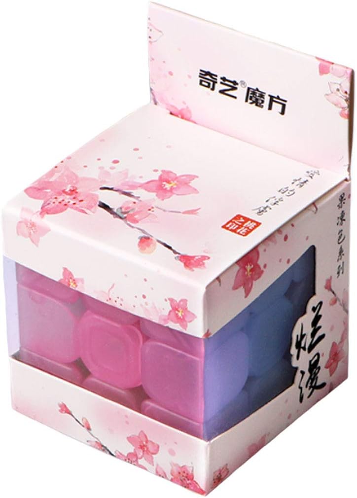 TANCH Qiyi Warrior W 3x3x3 Jelly Speed Cube Stickerless Transparent Magic Cube Puzzle Toy Colorful
