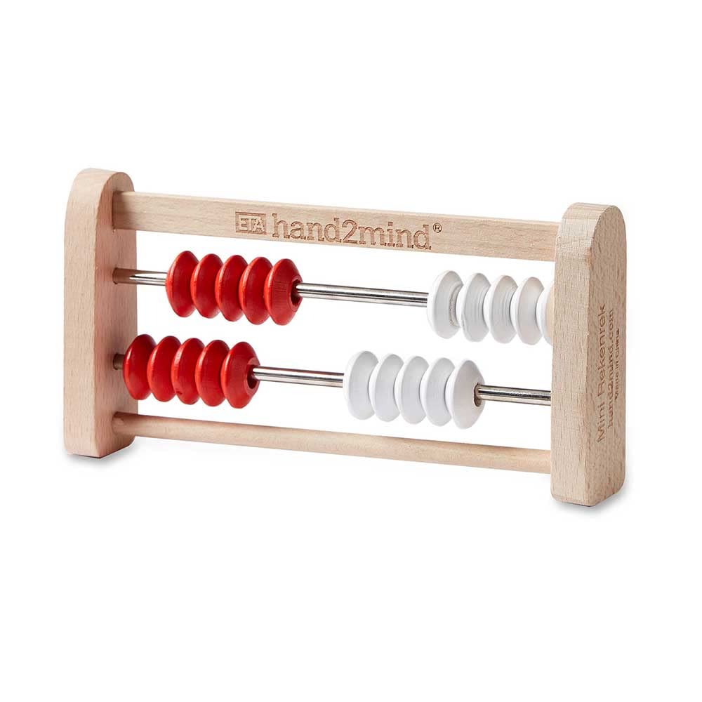 hand2mind Mini 20-Bead Wooden Rekenrek Class Set, Number Rack for Kids, Abacus for Kids, Counting Beads, Math Counters, Educational Toys for Elementary, Math Manipulatives (Set of 25)