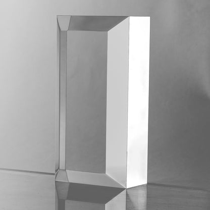 CiaoHER 2in Thickness Beveled Solid Acrylic Display Block Clear Polished Pedestal Stand Riser Solid Base (10x10)