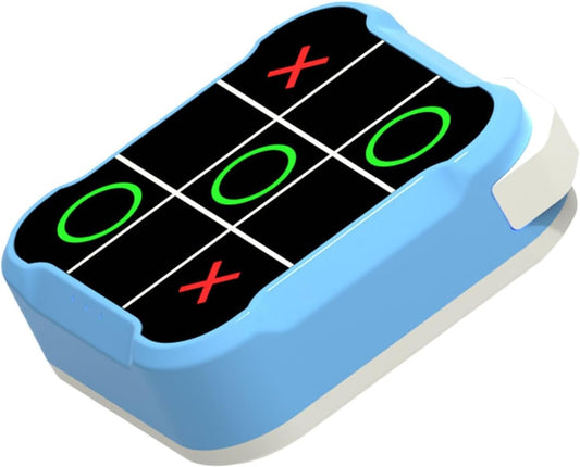 Tic Tac Toe Bolt Game,Handheld Electric Puzzle Game Console, Board Games for Kids and Adults,Gift Ideal for Kids and Adults' Birthday(Blue)