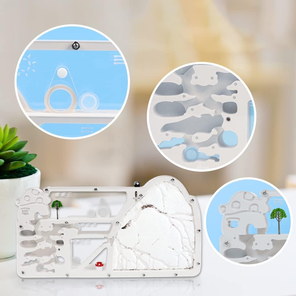 Ant Castle Farm - Live Ant Colony Observation Kit & Science Learning Habitat for Kids