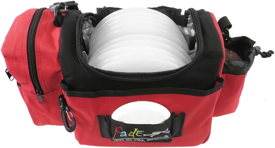 Fade Crunch Disc Golf Bag – Lightweight, Durable, and Insulated Shoulder Bag for All Skill Levels - Practice Bag - Lightweight Bag for night golf
